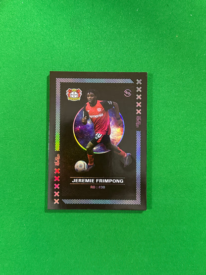 Jeremie Frimpong Numbered Parallel 17/99 - Ultimate Dropz Bayer 04 Leverkusen Supernova 2024 - front