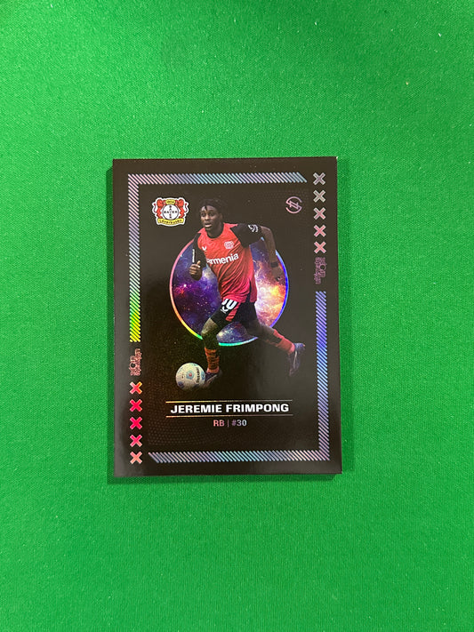 Jeremie Frimpong Numbered Parallel 51/99 - Ultimate Dropz Bayer 04 Leverkusen Supernova 2024 - front
