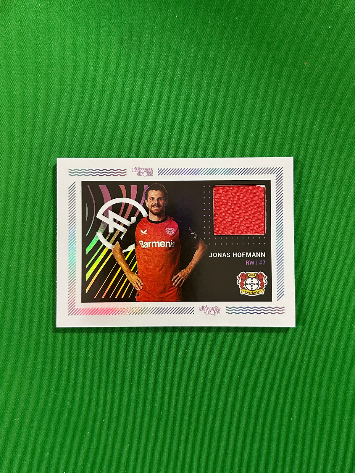 Jonas Hofmann Match-worn Patch 73/99 - Ultimate Dropz Bayer 04 Leverkusen Supernova 2024 - front