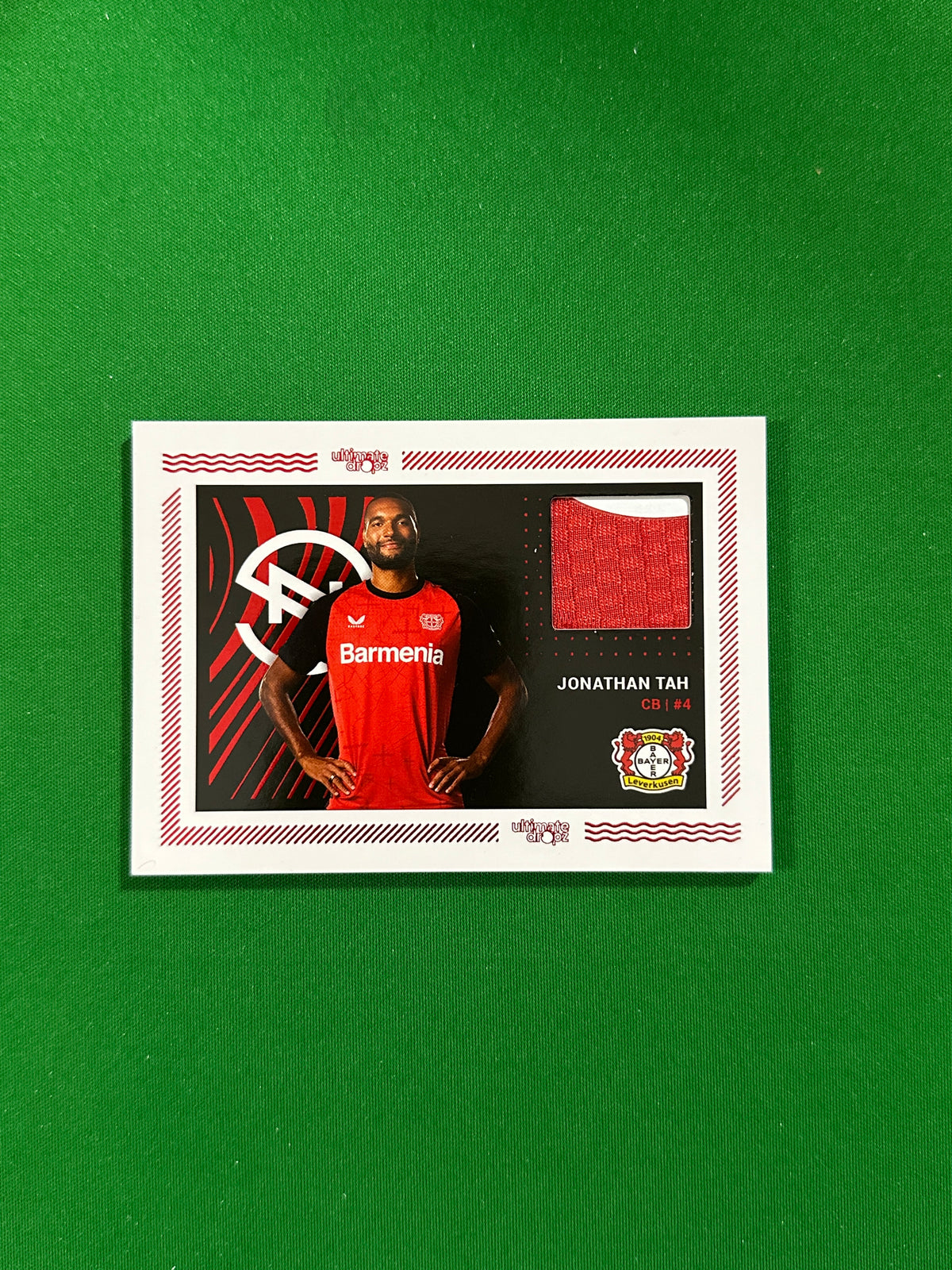 Jonathan Tah Match-worn Patch 23/40 - Ultimate Dropz Bayer 04 Leverkusen Supernova 2024 - front