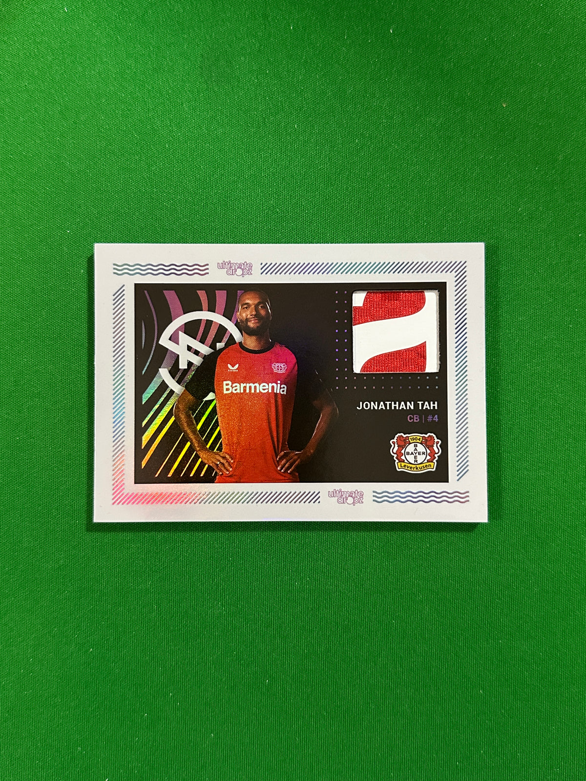 Jonathan Tah Match-worn Patch 98/99 - Ultimate Dropz Bayer 04 Leverkusen Supernova 2024 - front