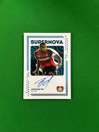 Jonathan Tah On-card Autograph 04/05 - Ultimate Dropz Bayer 04 Leverkusen Supernova 2024 - front