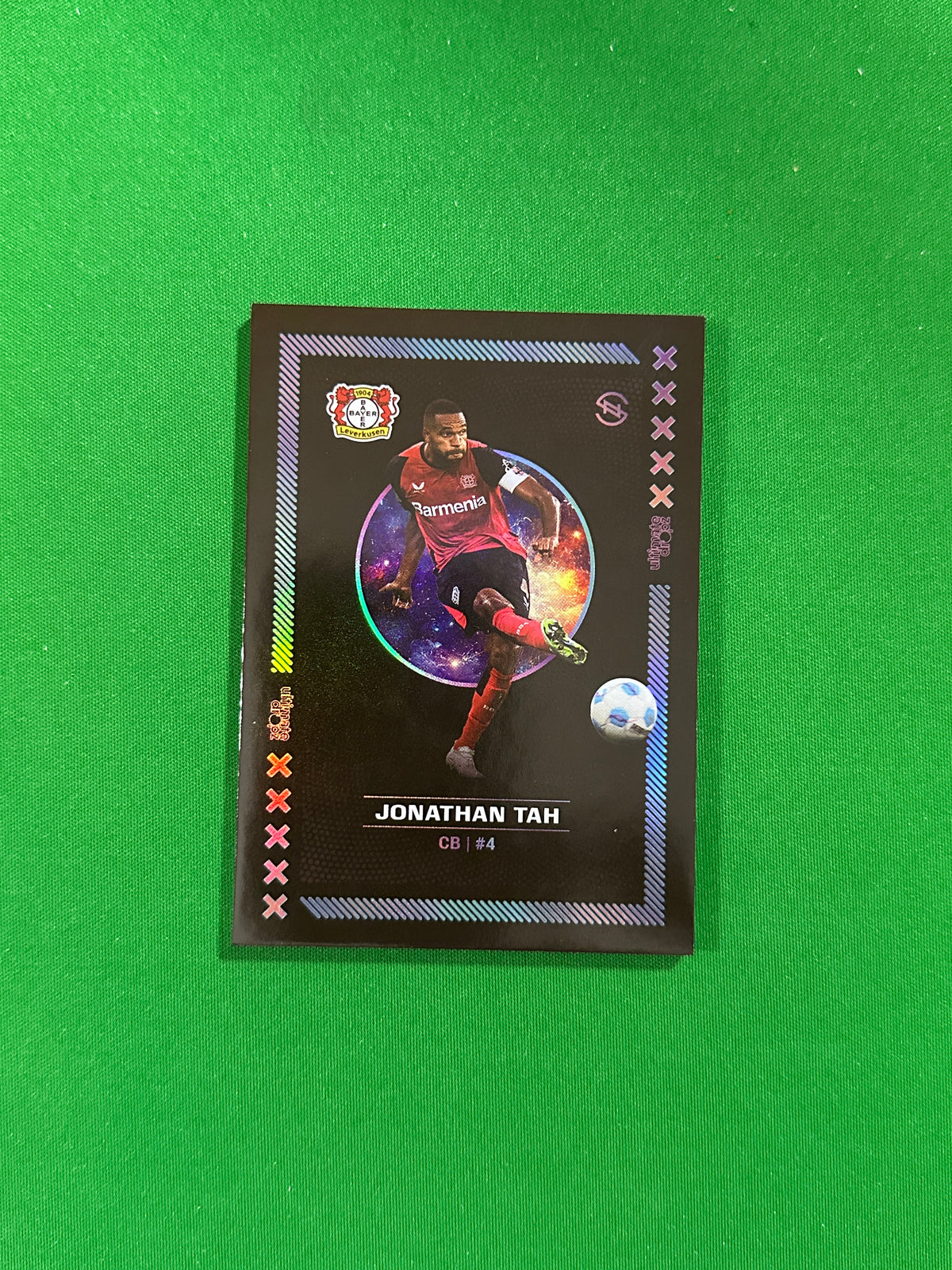 Jonathan Tah Numbered Parallel 79/99 - Ultimate Dropz Bayer 04 Leverkusen Supernova 2024 - front
