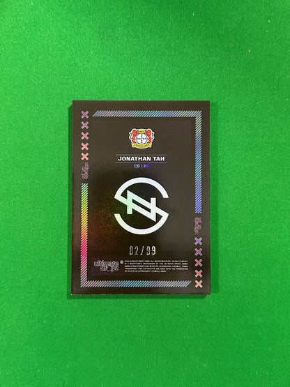 Jonathan Tah Numbered Parallel 82/99 - Ultimate Dropz Bayer 04 Leverkusen Supernova 2024 - back