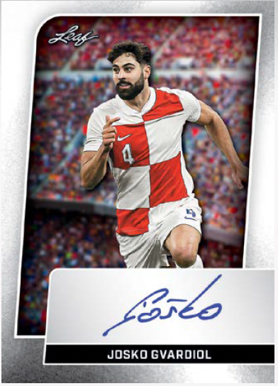 Josko Gvardiol autograph advertised in Leaf Mélange supplier email — possible pull, not guaranteed