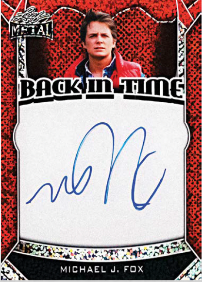 Michael J. Fox autograph advertised in Leaf Mélange supplier email — possible pull, not guaranteed