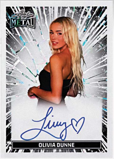Olivia Livvy Dunne autograph advertised in Leaf Mélange supplier email — possible pull, not guaranteed