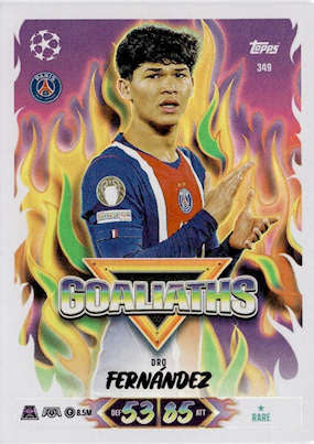 Dro Fernández — Goaliaths card example from Topps Match Attax 2026/27