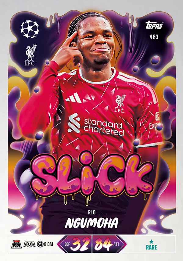 Rio Ngumoha — Slick card example from Topps Match Attax 2026/27