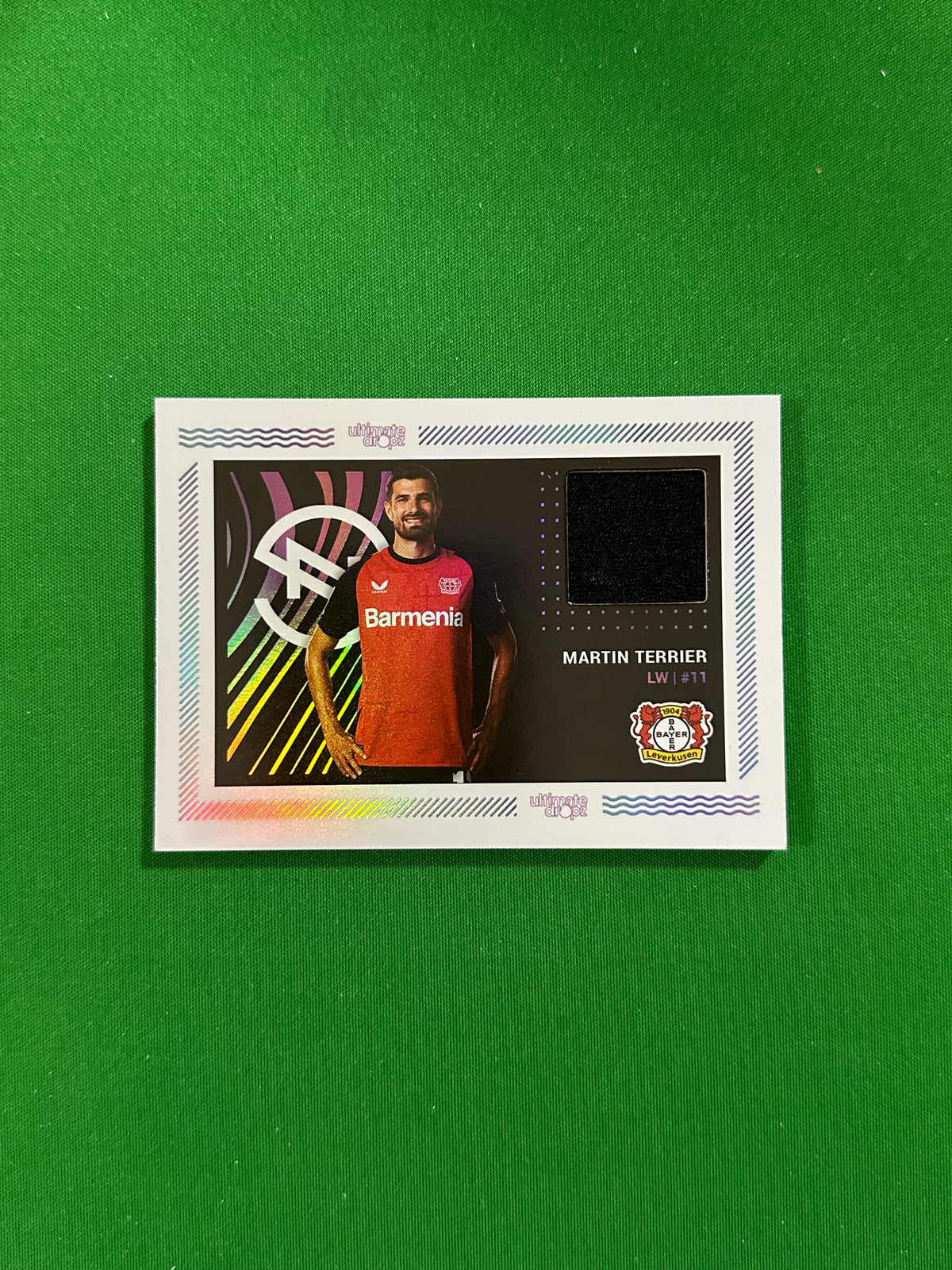 Martin Terrier Match-worn Patch 72/99 - Ultimate Dropz Bayer 04 Leverkusen Supernova 2024 - front