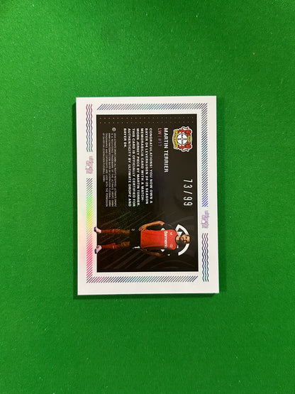 Martin Terrier Match-worn Patch 73/99 - Ultimate Dropz Bayer 04 Leverkusen Supernova 2024 - back