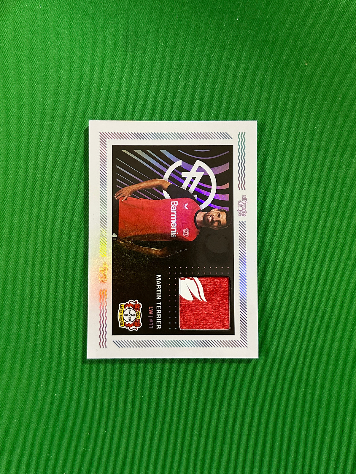 Martin Terrier Match-worn Patch 75/99 - Ultimate Dropz Bayer 04 Leverkusen Supernova 2024 - front