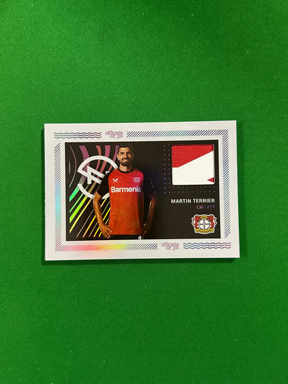 Martin Terrier Match-worn Patch 78/99 - Ultimate Dropz Bayer 04 Leverkusen Supernova 2024 - front