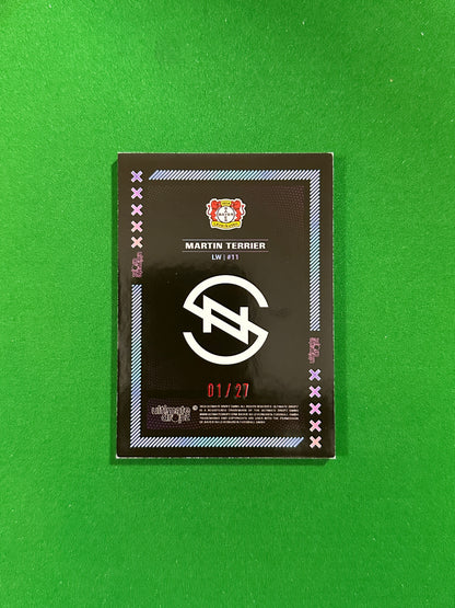 Martin Terrier Numbered Parallel 01/27 - Ultimate Dropz Bayer 04 Leverkusen Supernova 2024 - back