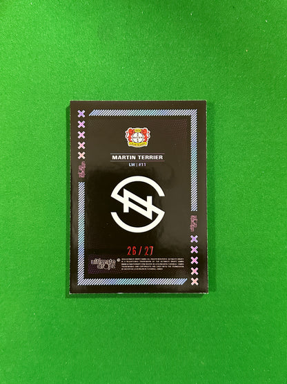 Martin Terrier Numbered Parallel 26/27 - Ultimate Dropz Bayer 04 Leverkusen Supernova 2024 - back