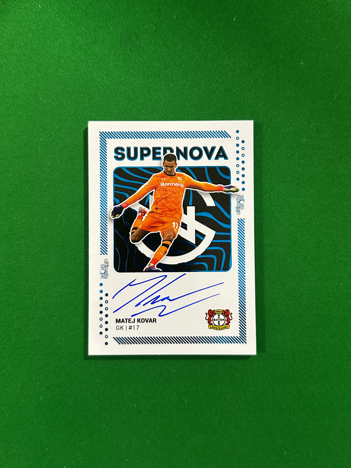 Matej Kovar On-card Autograph 02/05 - Ultimate Dropz Bayer 04 Leverkusen Supernova 2024 - front