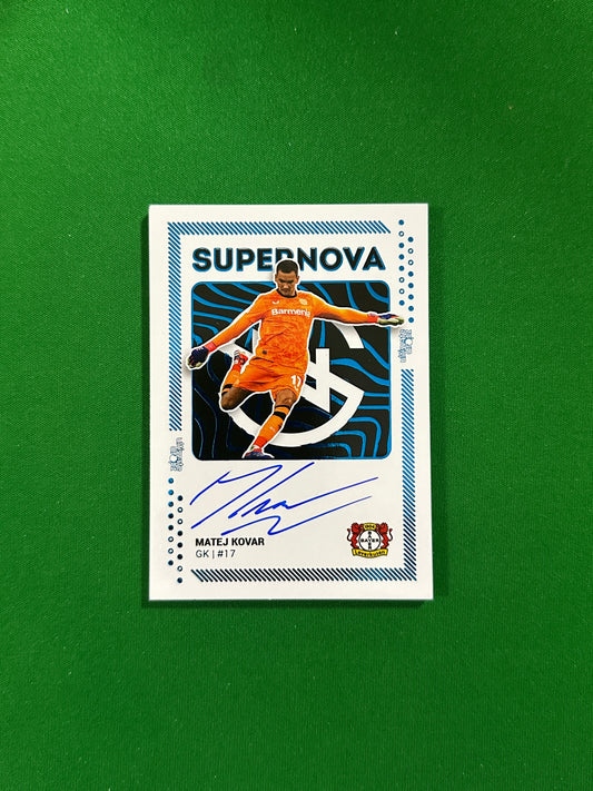 Matej Kovar On-card Autograph 02/05 - Ultimate Dropz Bayer 04 Leverkusen Supernova 2024 - front