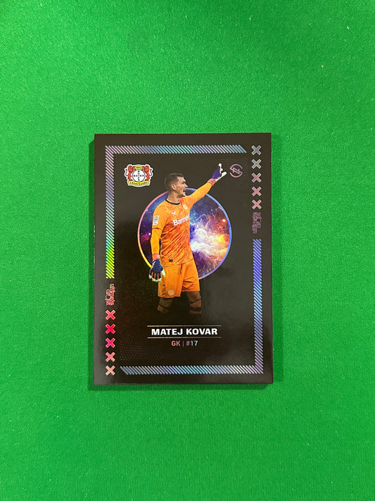 Matej Kovar Numbered Parallel 22/99 - Ultimate Dropz Bayer 04 Leverkusen Supernova 2024 - front