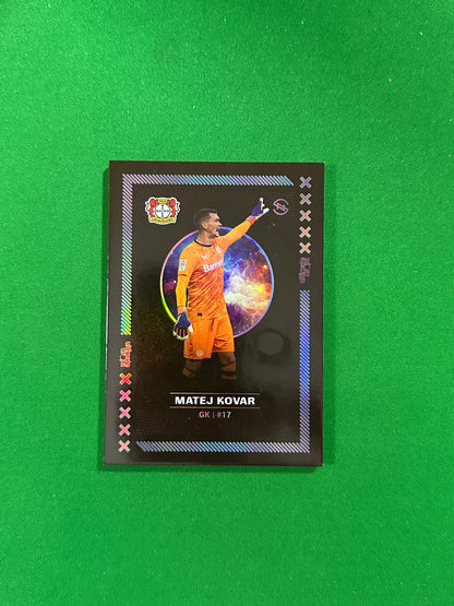 Matej Kovar Numbered Parallel 57/99 - Ultimate Dropz Bayer 04 Leverkusen Supernova 2024 - front