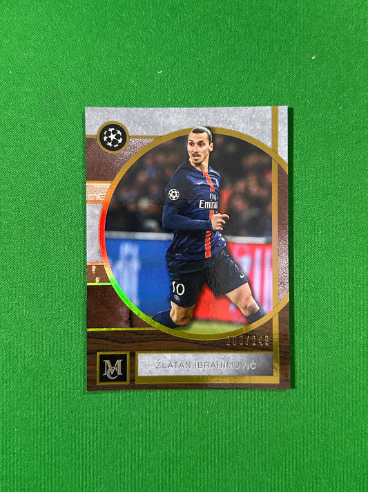 Zlatan Ibrahimović Topps Museum UEFA 2025/26 Gold 206/249 #48 — front