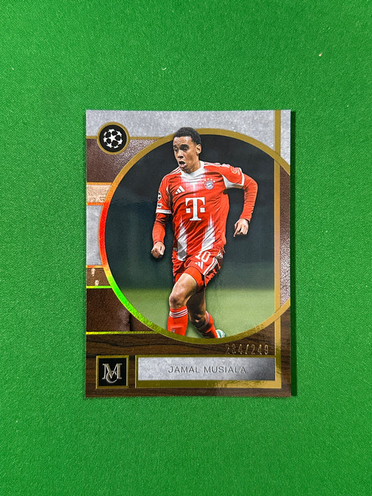 Jamal Musiala Topps Museum UEFA 2025/26 Gold 234/249 #42 — front