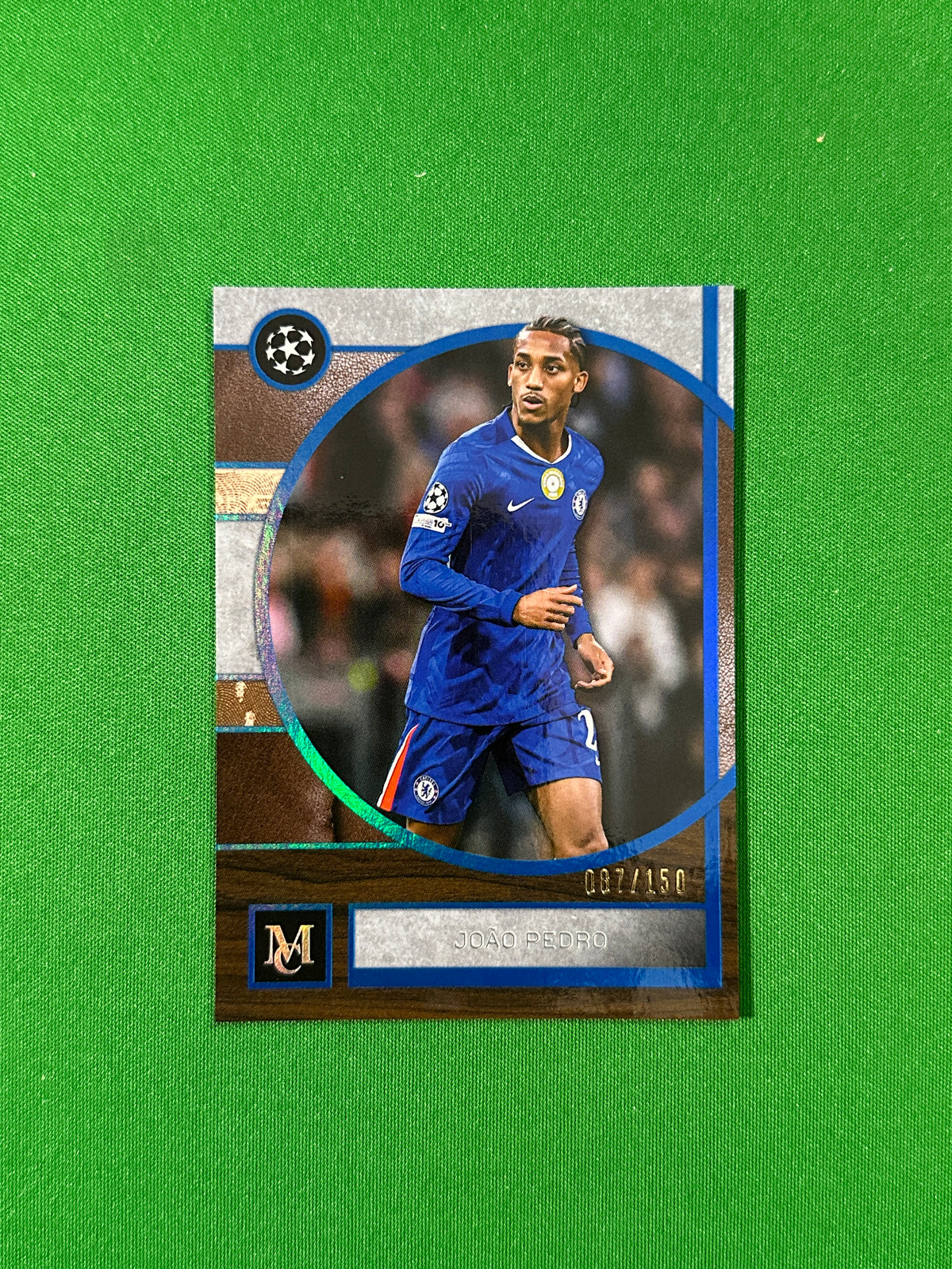 João Pedro Topps Museum UEFA 2025/26 Sapphire 087/150 #39 — front