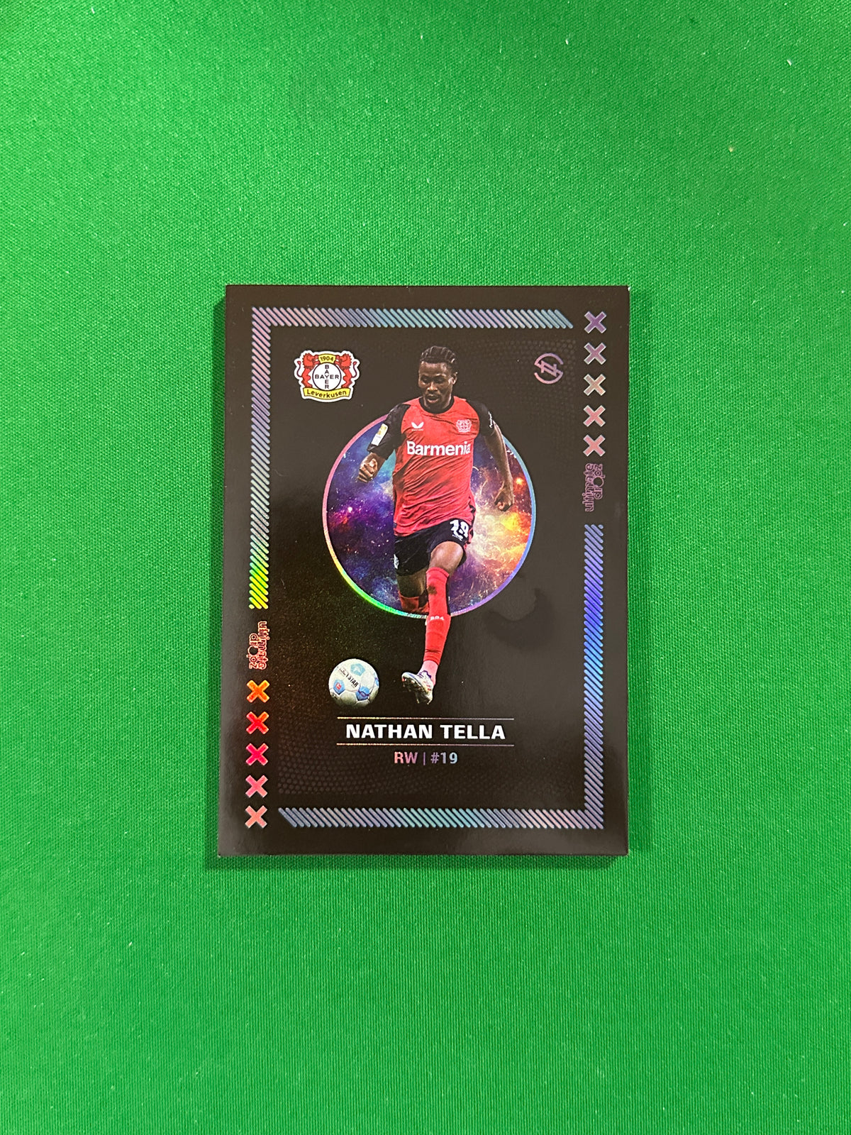 Nathan Tella Numbered Parallel 05/99 - Ultimate Dropz Bayer 04 Leverkusen Supernova 2024 - front