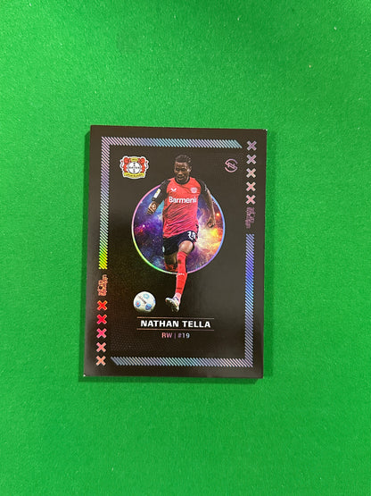 Nathan Tella Numbered Parallel 27/99 - Ultimate Dropz Bayer 04 Leverkusen Supernova 2024 - front