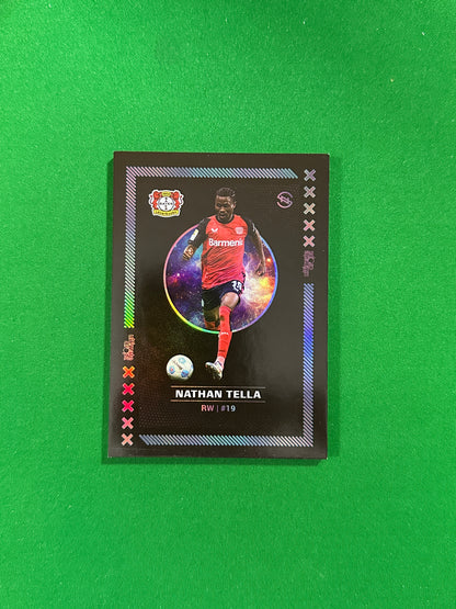 Nathan Tella Numbered Parallel 35/99 - Ultimate Dropz Bayer 04 Leverkusen Supernova 2024 - front