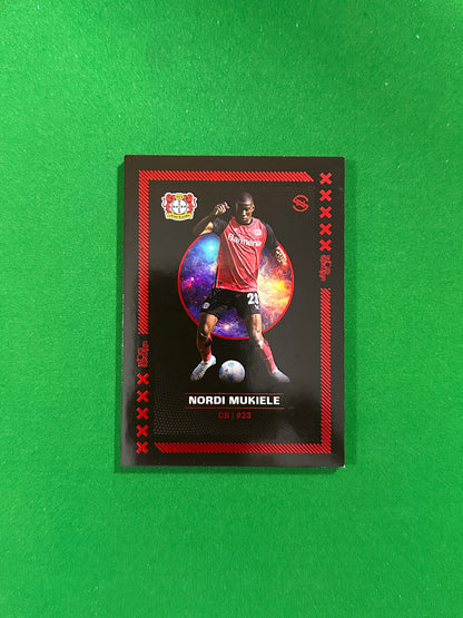 Nordi Mukiele Numbered Parallel 01/27 - Ultimate Dropz Bayer 04 Leverkusen Supernova 2024 - front