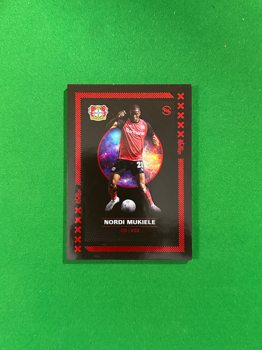 Nordi Mukiele Numbered Parallel 08/27 - Ultimate Dropz Bayer 04 Leverkusen Supernova 2024 - front