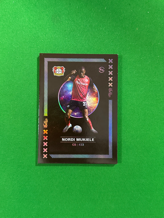Nordi Mukiele Numbered Parallel 54/99 - Ultimate Dropz Bayer 04 Leverkusen Supernova 2024 - front
