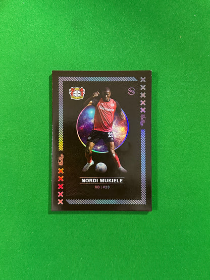 Nordi Mukiele Numbered Parallel 82/99 - Ultimate Dropz Bayer 04 Leverkusen Supernova 2024 - front