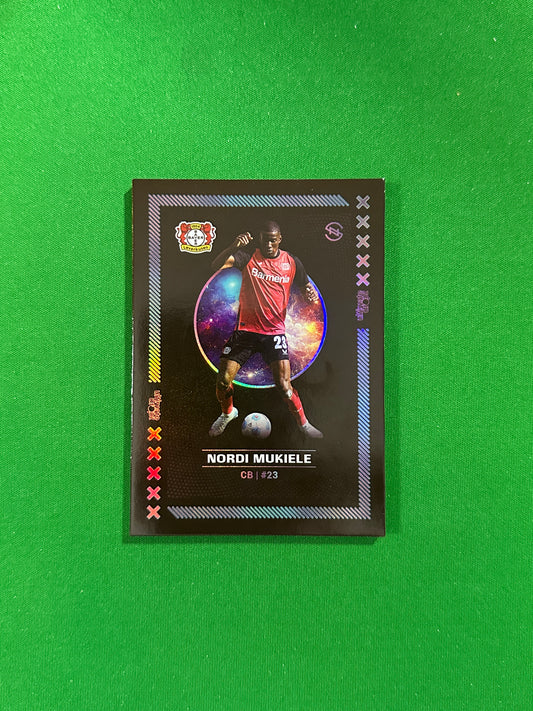 Nordi Mukiele Numbered Parallel 82/99 - Ultimate Dropz Bayer 04 Leverkusen Supernova 2024 - front