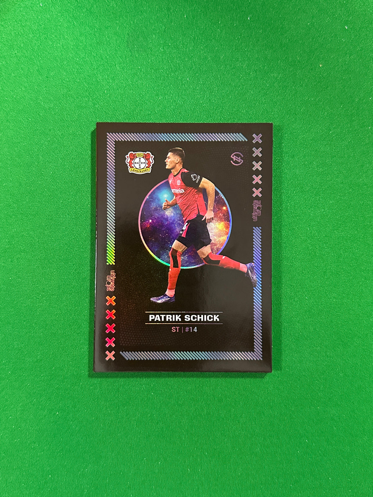Patrik Schick Numbered Parallel 54/99 - Ultimate Dropz Bayer 04 Leverkusen Supernova 2024 - front
