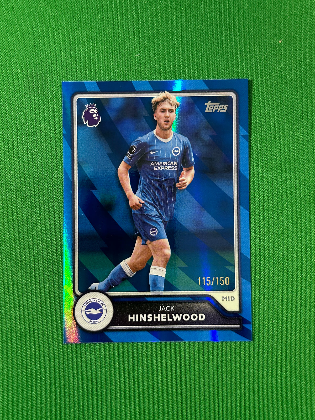 Jack Hinshelwood Topps Premier League 2026/27 Blue 115/150 #81 — front
