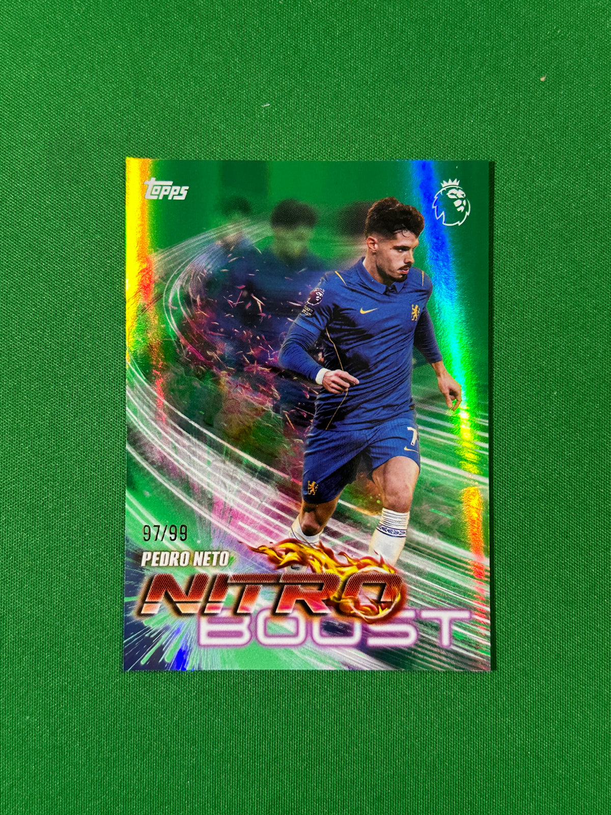 Pedro Neto Topps Premier League 2026/27 Nitro Boost Green 97/99 #NB-7 — front
