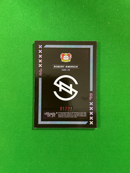 Robert Andrich Numbered Parallel 01/27 - Ultimate Dropz Bayer 04 Leverkusen Supernova 2024 - back