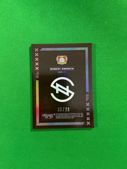 Robert Andrich Numbered Parallel 05/99 - Ultimate Dropz Bayer 04 Leverkusen Supernova 2024 - back