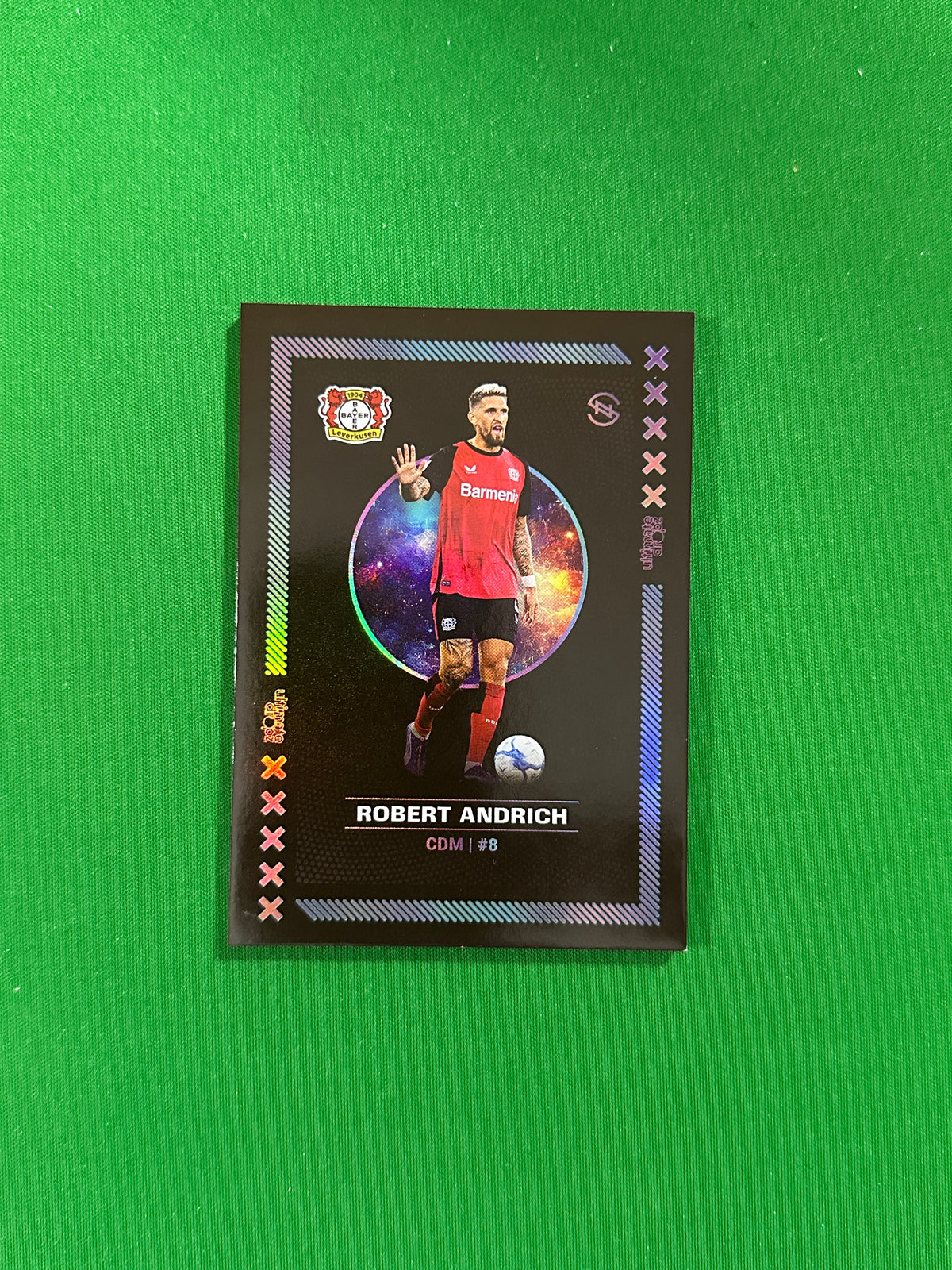 Robert Andrich Numbered Parallel 78/99 - Ultimate Dropz Bayer 04 Leverkusen Supernova 2024 - front