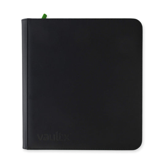 Vault X 12-Pocket Zip Binder XL - Holds 624 Cards - Signature Black