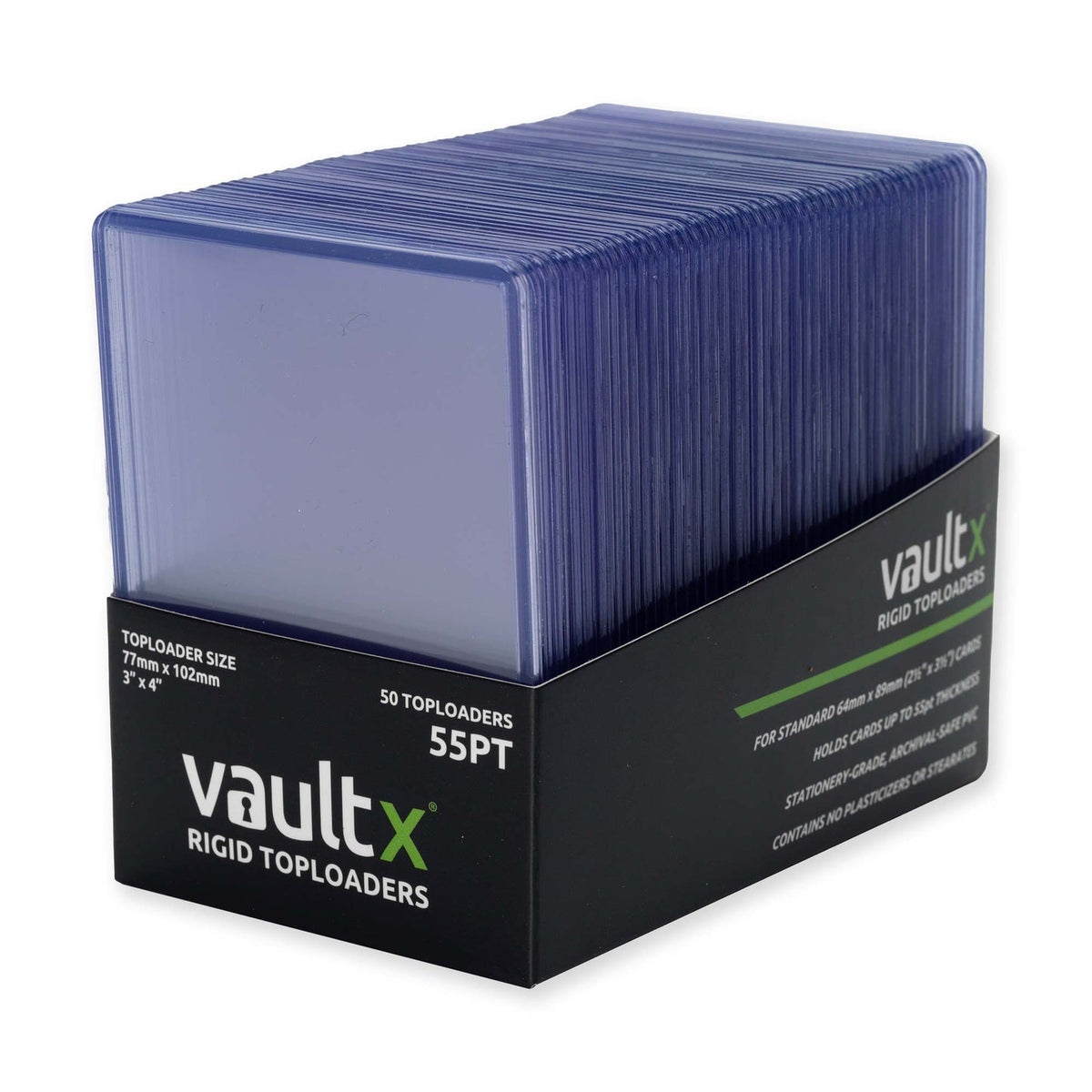 Vault X シームレス硬質トップローダー 55pt - 50枚入り - 商品画像 2