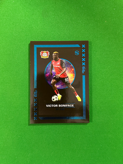 Victor Boniface Numbered Parallel 03/05 - Ultimate Dropz Bayer 04 Leverkusen Supernova 2024 - front